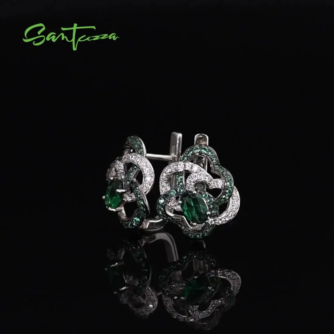 Pendientes De Tuerca Con Circonitas Para Mujer - Plata 925, Diseño Elegante, Ideales Para Regalo