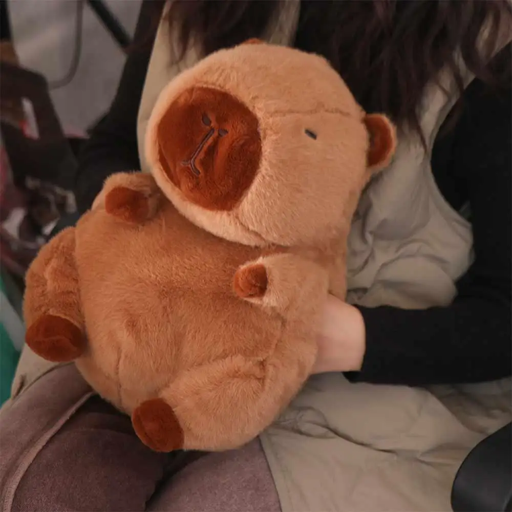 

Плюшевая подушка капибара, полипропиленовая хлопковая набивная кукла капибара в форме капибары, мультяшная аниме Ins капибара, плюшевая набивная кукла