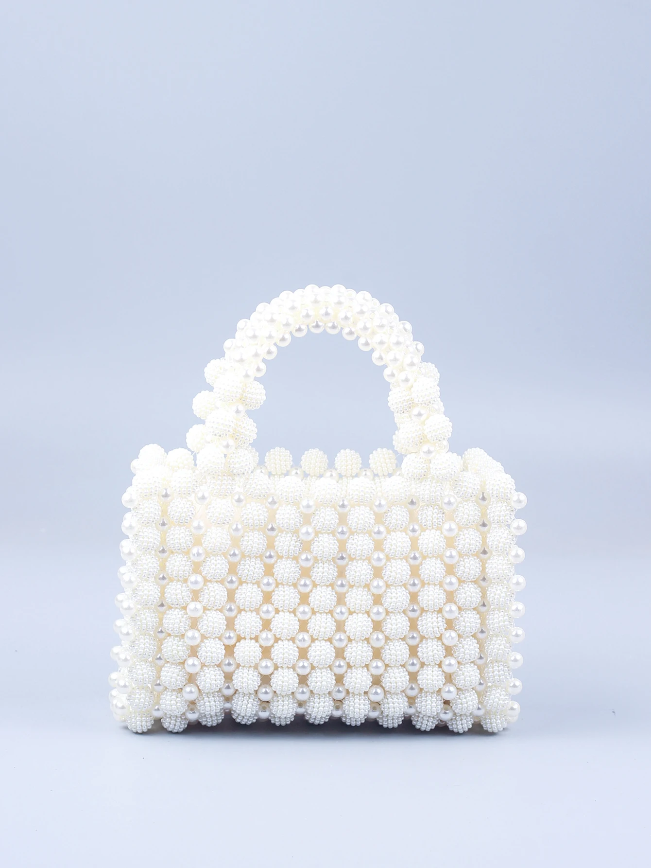 حقيبة كرة اللؤلؤ Yangmei ، محمولة باليد ، مطرز ، م...