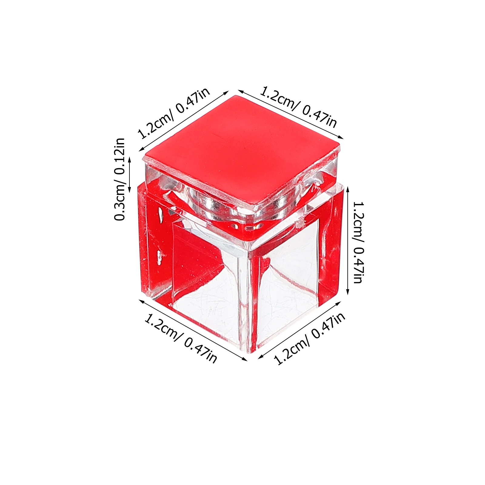 1 Set Acrylic Transparent Magnetic Magnet Cabinet Latch Closure for Glass Cupboard Display Self-Adhesive Latch Magnetic Catch
