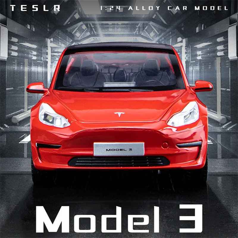 Tesla Model Reliable Car | Metal Car Toy 118 Tesla | Tesla