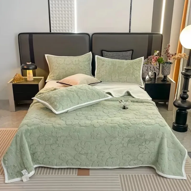 2024 new double-sided rabbit velvet three-dimensional jacquard blanket blanket, double warm, not sultry, not easy to lose hair 6