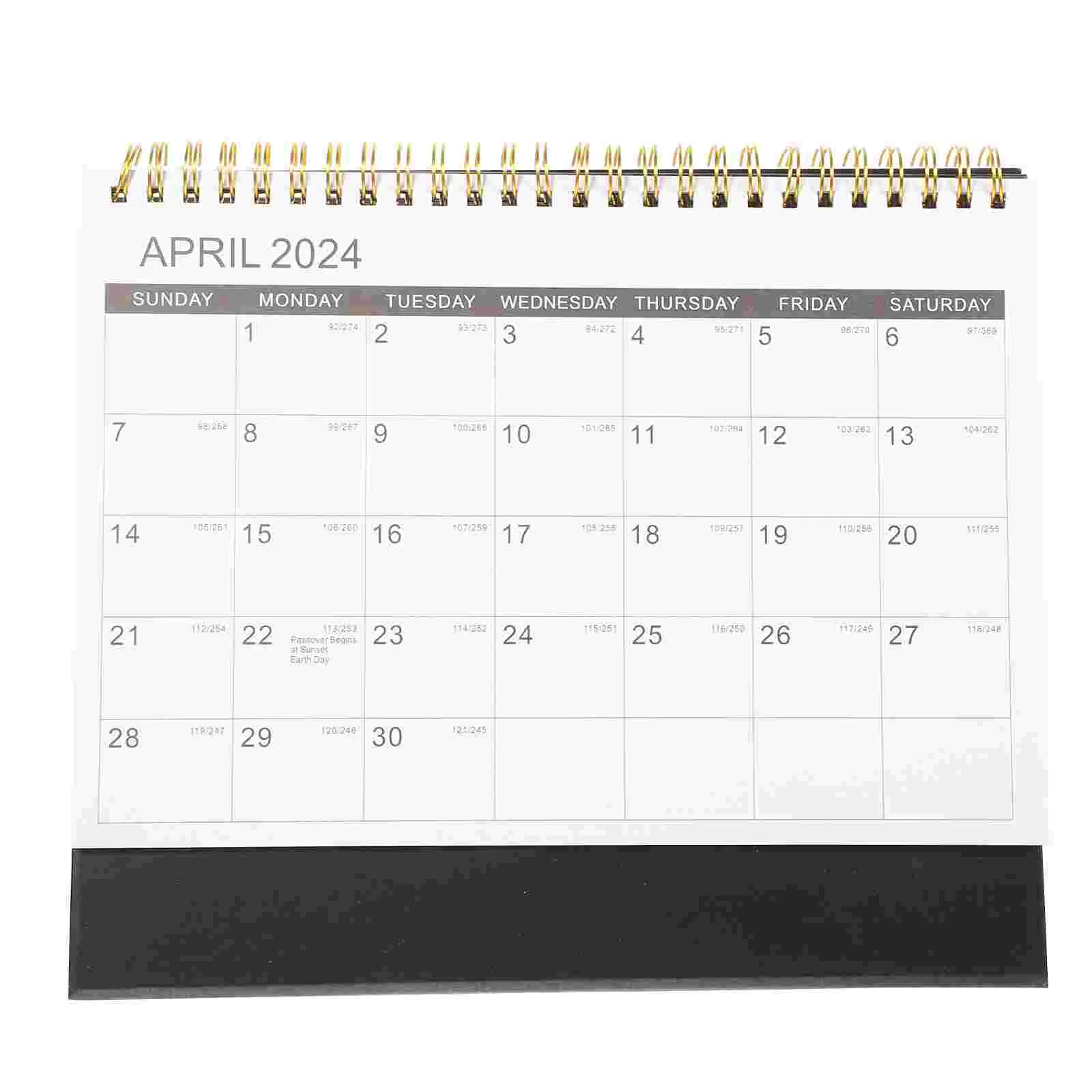 Full Year Calendar Small Desk Calendar Standing Calendar Desk Calendar for Recording Events