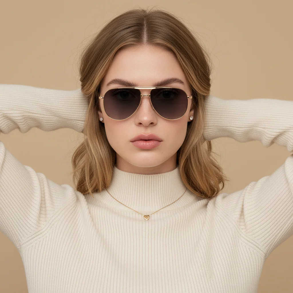 Timeless Unisex Aviator Sunglasses with UV400 Protection and Durable Metal Frame