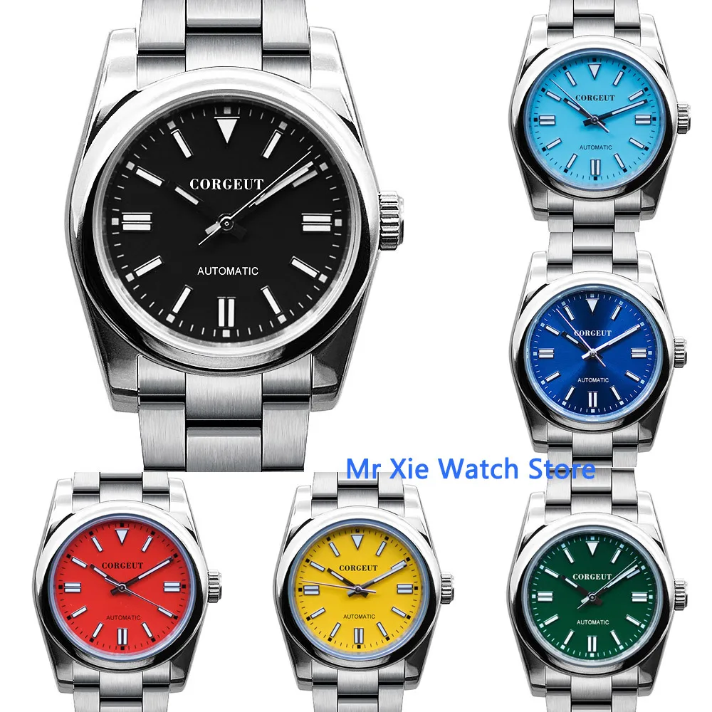 

Corgeut 36mm/40mm Mens Automatic Mechanical Watch Seagull NH35 MIYOTA 8215 Movement Sapphire Glass Luminou Men's Watch