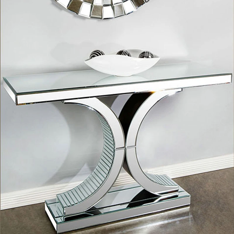 

Post-Modern Minimalist Mirror Furniture Console Tables Hallway Corridor Partition Entrance Cabinet Side View Sets Table Console