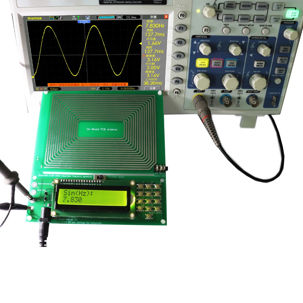 DC 5V Adjustable 0.001HZ-200KHz 7.83HZ Schumann Resonance Ultra-low Frequency Pulse wave Generator Audio Resonator Sine Wave 5
