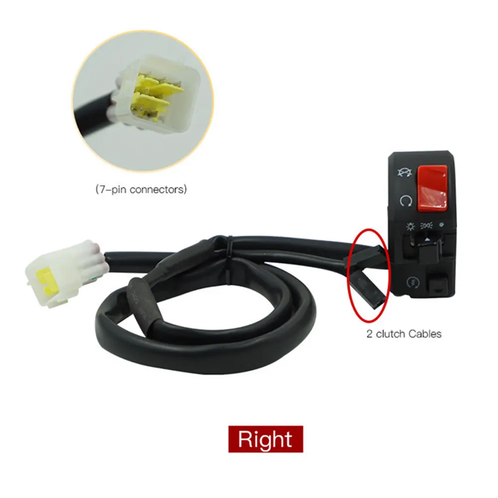 22mm Motorcycle Switches Horn Button Turn Signal Headlight Electric Fog Lamp Light Start Handlebar Controller