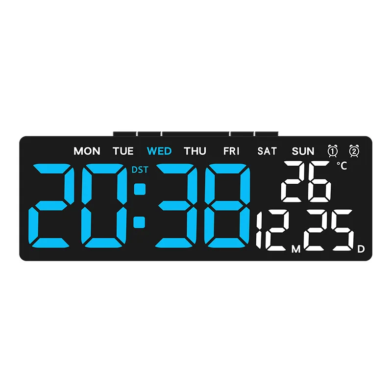 USB Powered LED Digital Alarm Clock with Dual Alarm & Adjustable Brightness