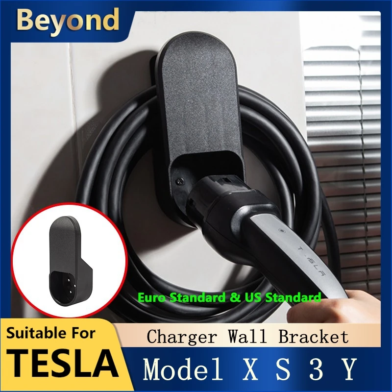 EV Charging Cable Organiser for Tesla Model 3 Y/X/S Type 2 Wall Mount Cable  Holder for Charger Wallbox Charging Station - AliExpress