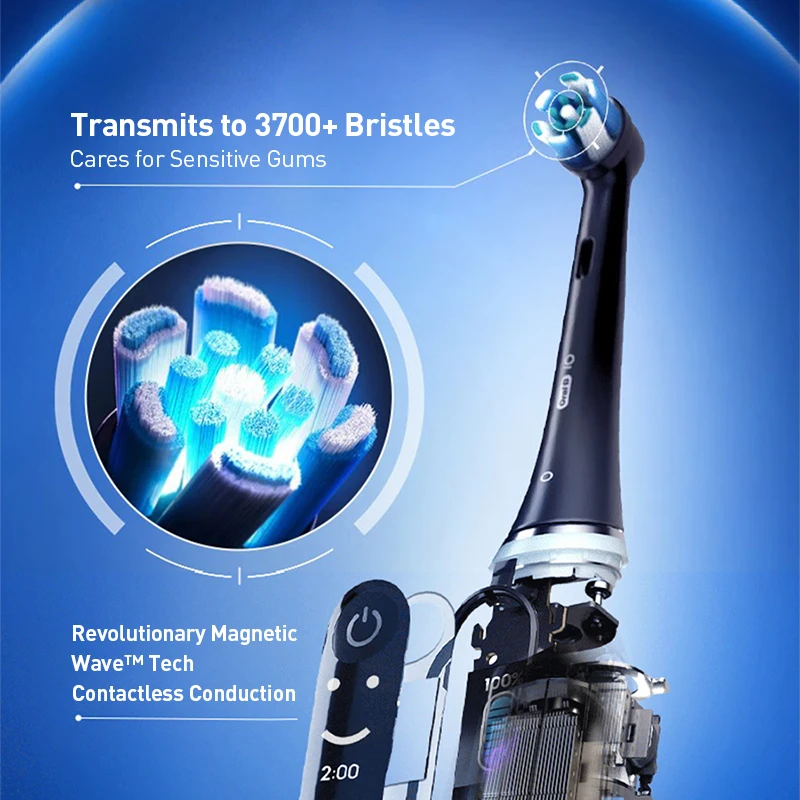 Oral B Io7 전동 칫솔 Io 시리즈 충전식 방수 스마트 회전 타이밍 전자 자동 칫솔