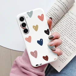 Cute Heart Flower Soft TPU Matte Protective Case Cover - Samsung S25 Ultra (Kba - aixin92)