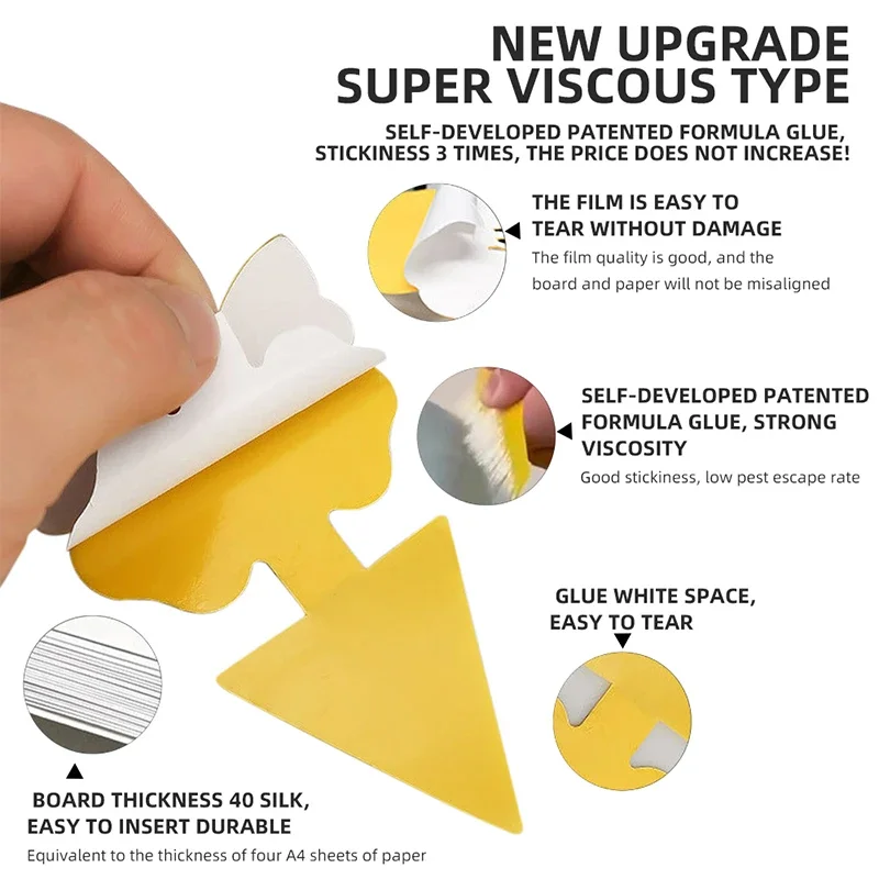 Butterfly Sunflower Dual-Sided Yellow Sticky Insect Trap