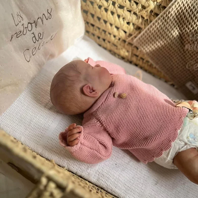Loulou 수제 3D 피부 가시 정맥 인형, 잠자는 인형, 손으로 그린 헤어 및 선물, 48cm