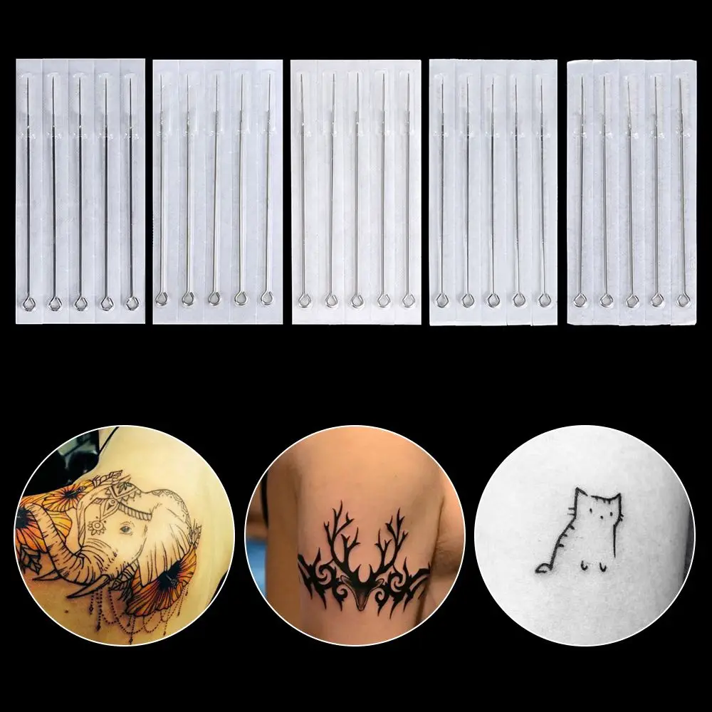 

5/10Pcs Professional Sterile Tattoo Needle Stainless Steel Beauty Needle Tattoo Supplies Permanent Makeup Accessories