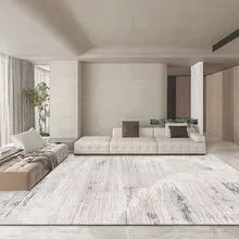  Modern High-grade Gray Large Area Carpets Living Room Decoration Carpet Washable Rugs for Bedroom Home Decor Mat Lounge Rug 