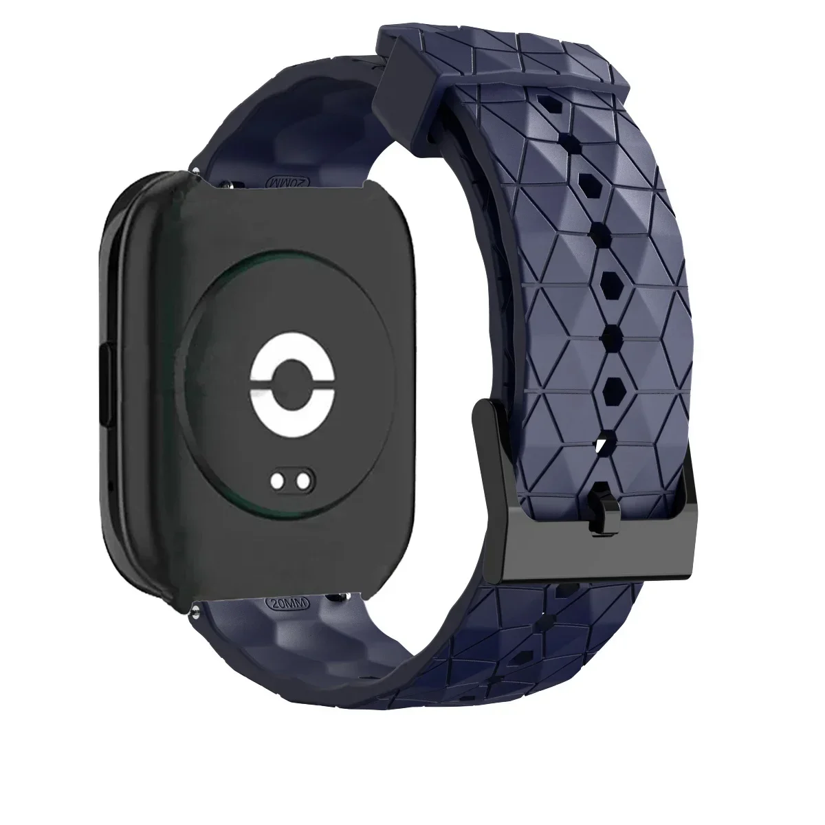 Silicone Sports Band with Soccer Print for Smartwatch Replacement Strap