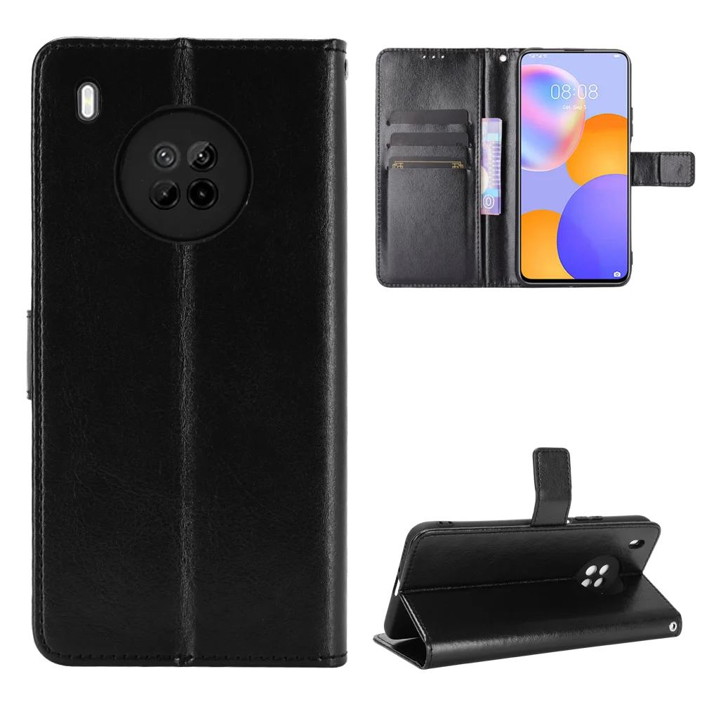 For Huawei Y9A Case Premium PU Leather Wallet Leather Flip Case For