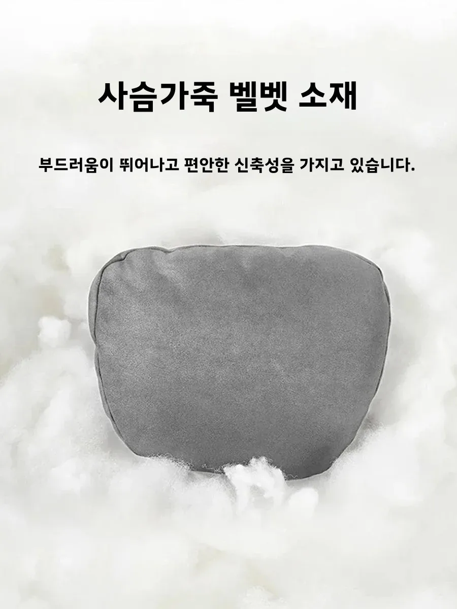 자동차용 고탄성 목베개 여행용 베개, 자동차 사무실용 인체공학적 경추 베개, 머리 지지 조절 가능한 목베개