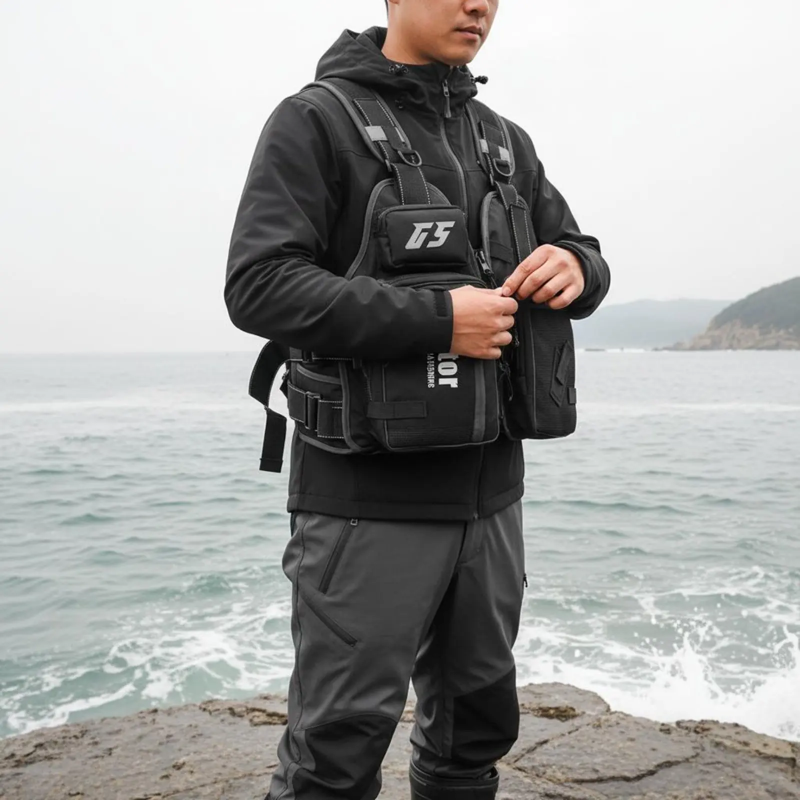 부력 낚시 조끼 탈착식 부력 인서트 루어 낚시 조끼 아웃도어 장비 조절 가능한..