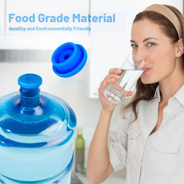 5 Gallon Palack Sapka Tartós Szilikon Vizes Burkolat Csere Fedelet Újrafelhasználható Sapkák Belső Dugóval - Image 5