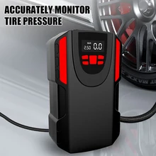 

Car Digital Tire Inflator DC 12V Portable Air Compressor Pump Digital Air Pressure Gauge 150 PSI Air Pump W/ LED Flashlight