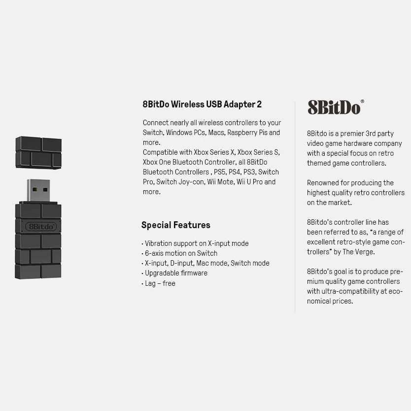 8bitdo Controller 8bitdo Wireless Usb Adapter Setup 8BitDo USB