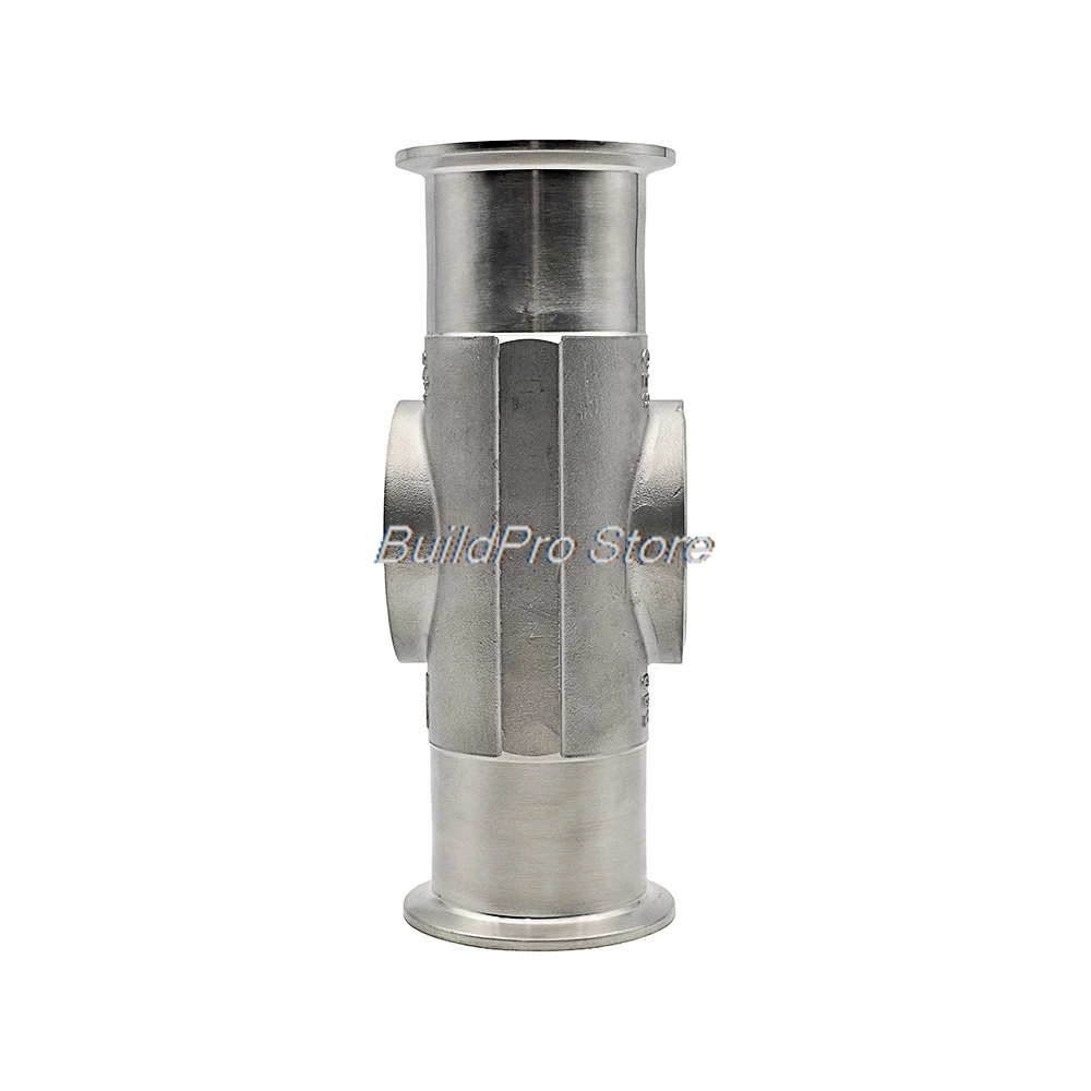 1.5"/2"304 Stainless Steel Window Flow Indicator with Impeller Observer,Three Clamp OD50.5-64mm, Flow Meter for Oil/Water/Liquid