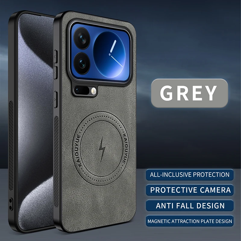 Luxury Leather Phone Case with Soft-Touch Feel and Wireless Charging Compatibility