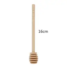 8/16CM Mini cucchiaio di miele in legno Eco-Friendly manico lungo bastone di miscelazione strumento da Dessert barra di agitazione in legno per forniture da cucina in vaso di miele