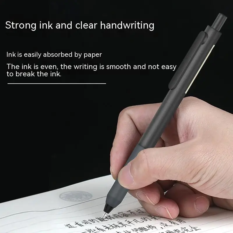 Homu Gel Pen Retractable Black ink Ballpoint for writing 0.5mm refills Office school supplies Stationery 2