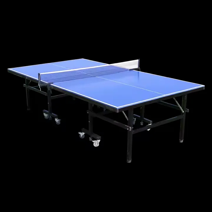 High Quality Professional Indoor Portable Folding Ping Pong Table Tennis Table Set with Wheels