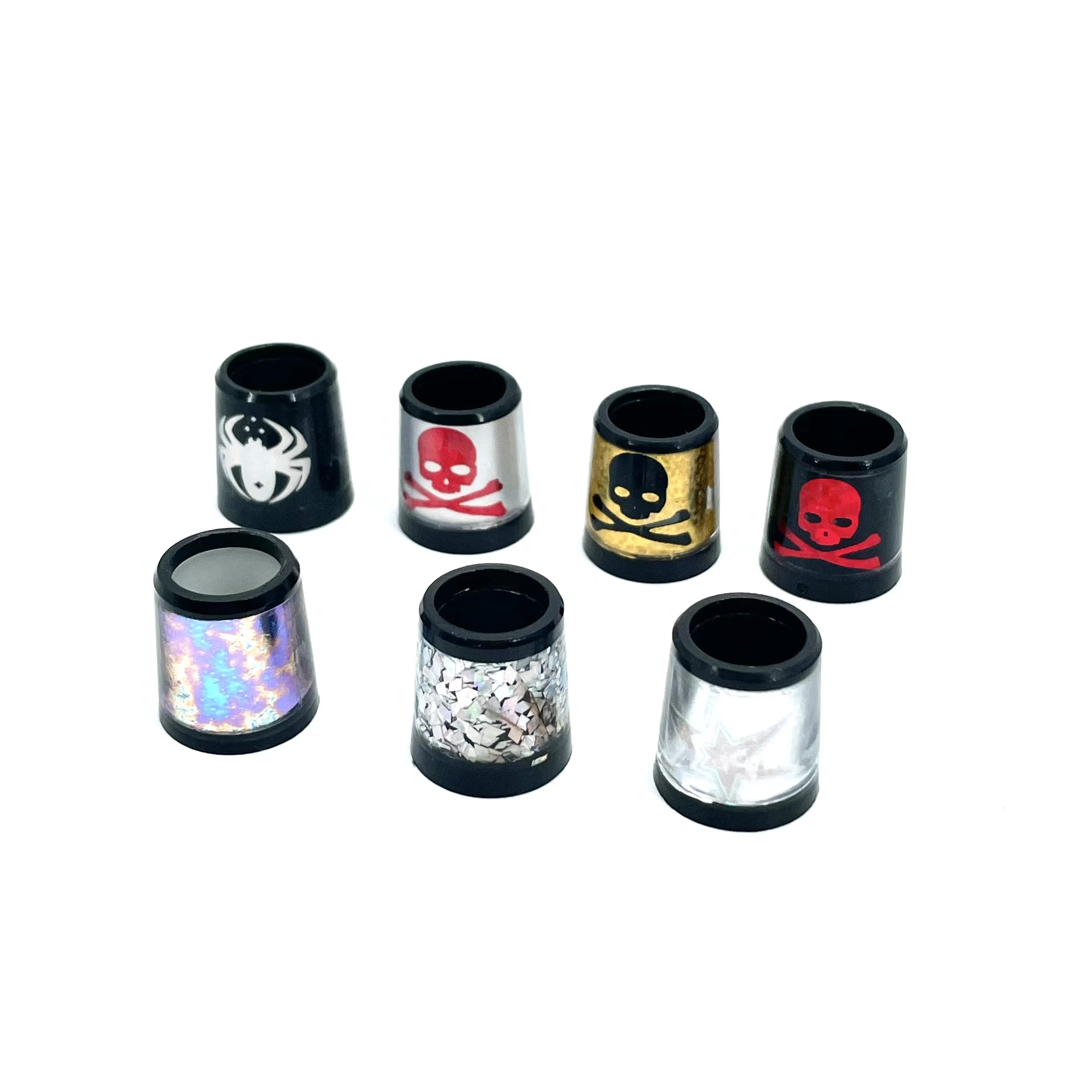 10pcs Plastic Golf Colored Skull Ferrules Fit Iron Shaft spec : inner * higher* outer size 9.3 *15*13.7mm 3