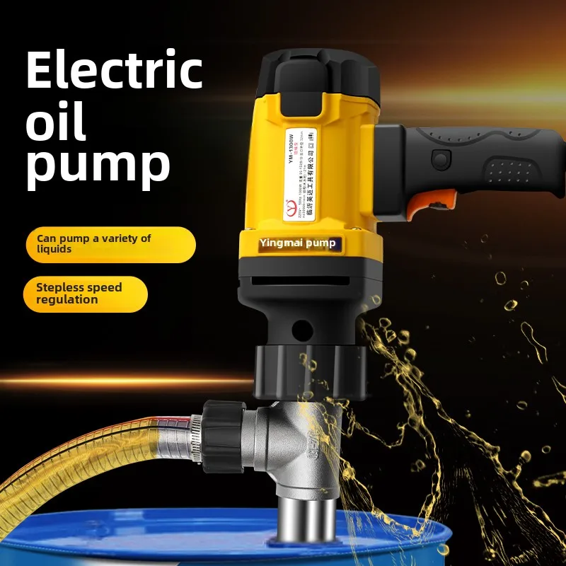 Electric Oil Pump, 220V Explosion-proof and Corrosion-resistant Oil Pump, Portable Diesel High Flow Refueling Machine