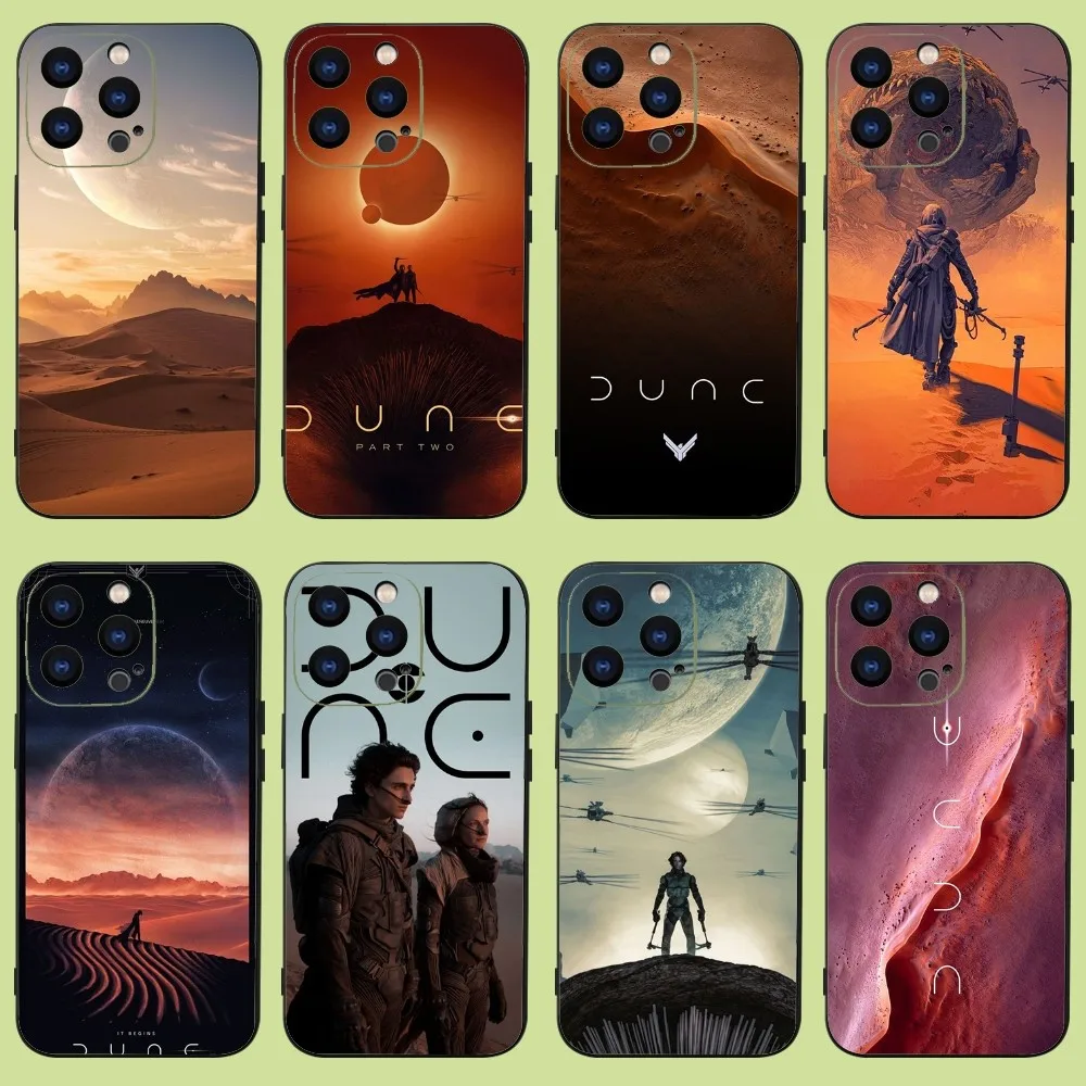 Custodia Per Telefono Film D-Dune Per Iphone 15,14,13,12,11 Plus,Pro,Max,Xr,Xs,X,7,8 Plus,Se,Mini Silicone Morbido