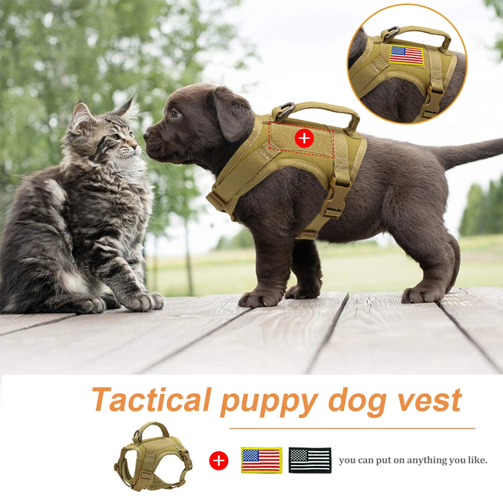 Small Dog Tactical Puppy Harness XS Tactical Dog Harness For Small