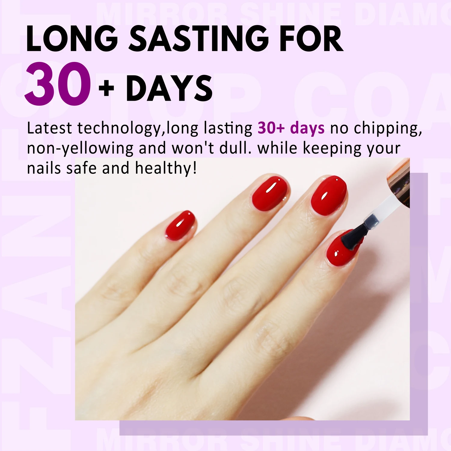 FZANEST Base et Top Coat Ongle uv Gel Nail Polish Pretty Nails High Shine Top Coat Manucure Long Lasting Uñas 2