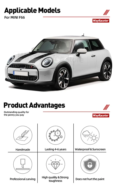 Lenkradverkleidung Für Mini Cooper F67 2024/2025 - Kohlefaser Design Aufkleber