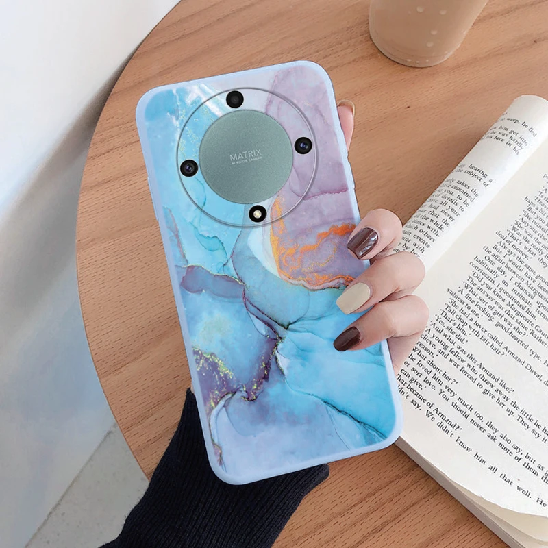 Für Honor X9a X9b X9c Magic5 6 7 Lite 5G Fall Mode Leopard Print Zurück Abdeckung Weiche TPU stoßfest Funda Marmor Textur Shell – Detail 35
