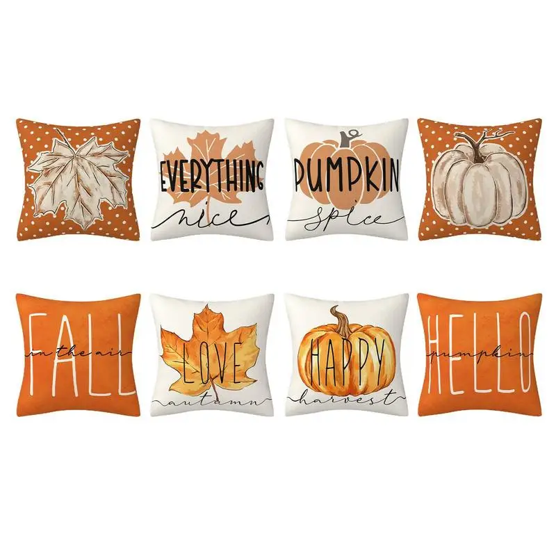 

Осенние наволочки, Осенние искусственные Чехлы, креативные наволочки с тыквой, наволочки для гостиной, дивана, офисные аксессуары
