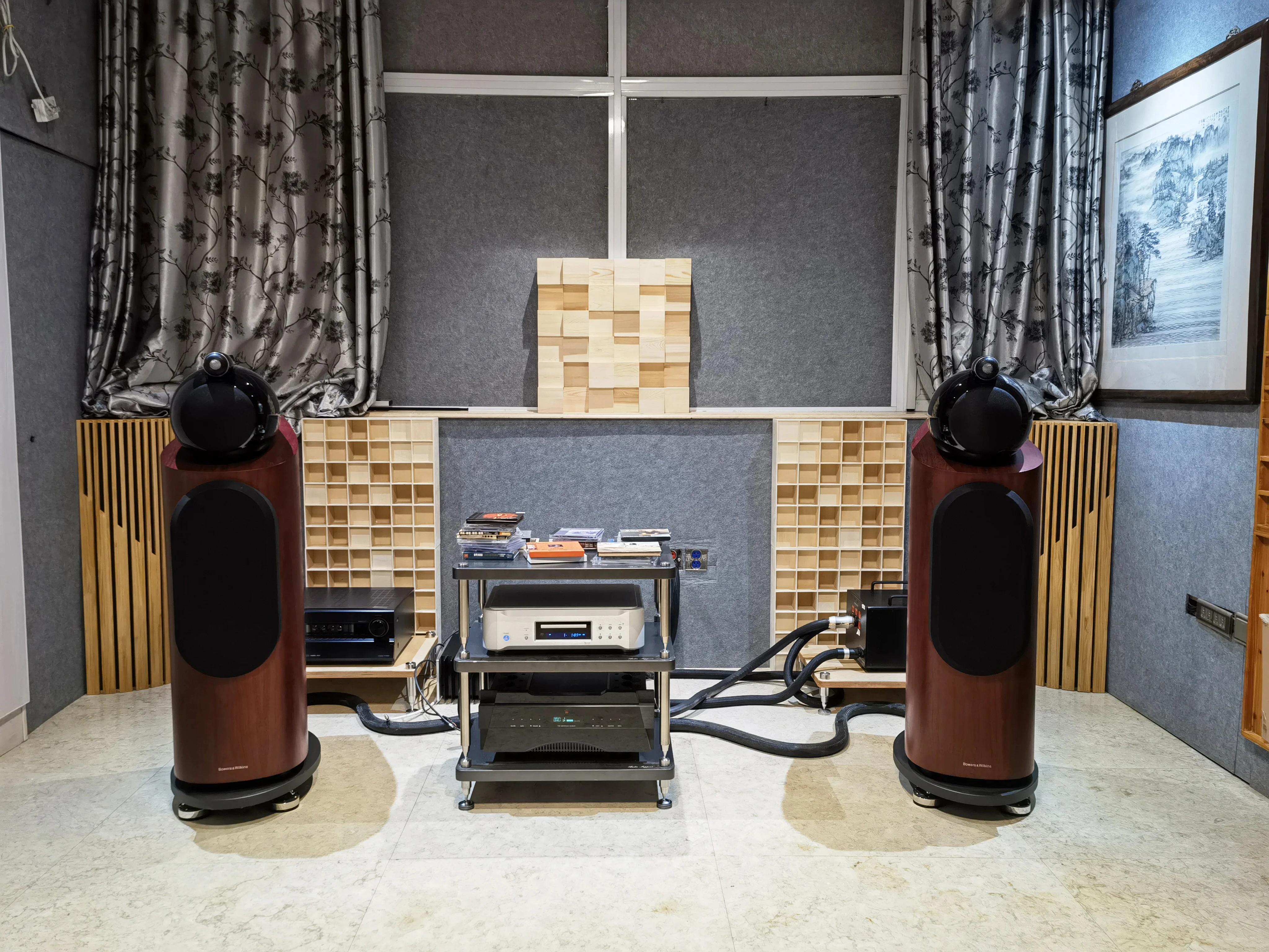 Brand New Japan/Korea Pine Wood Soundproof Wall Panels Bass Trap