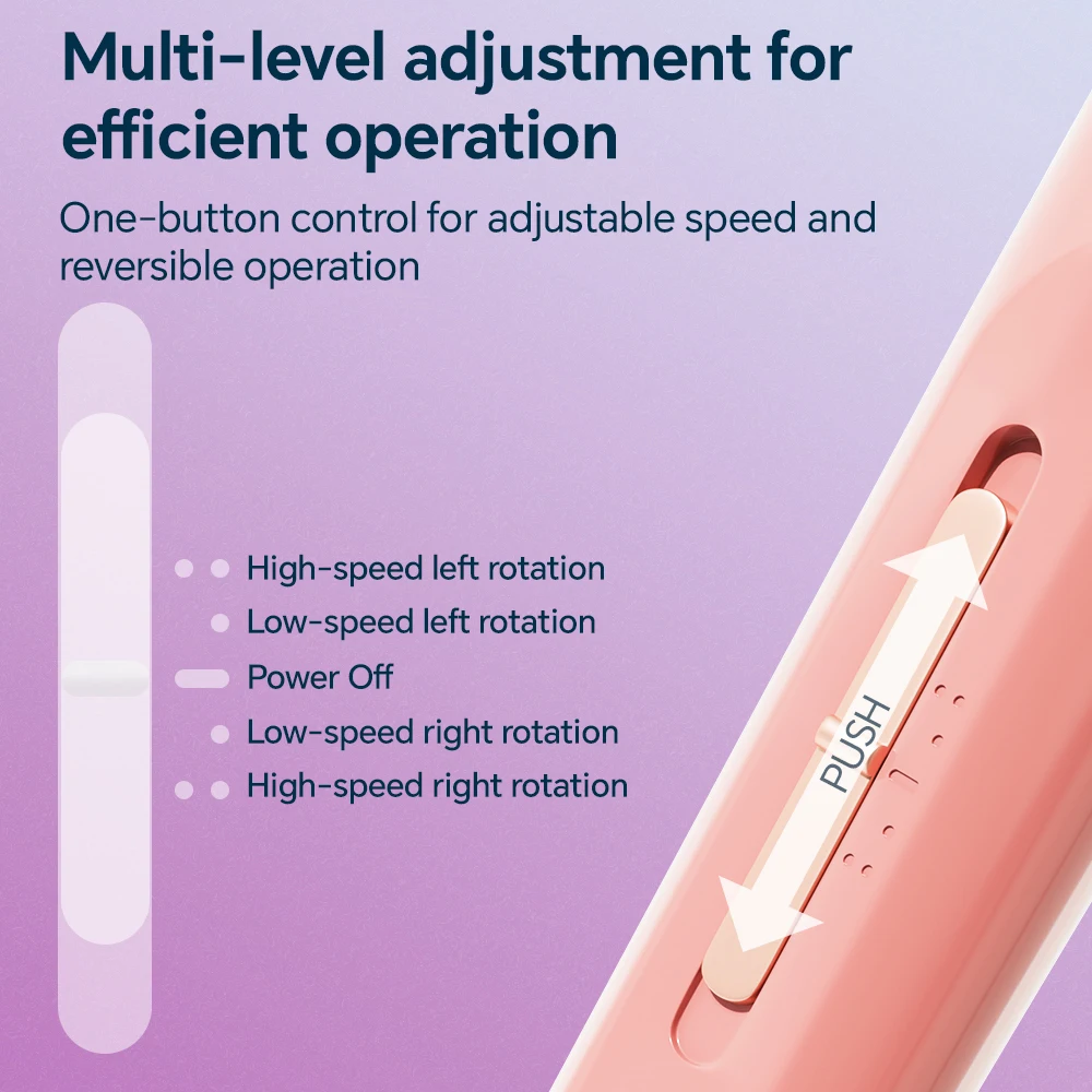 2-In-1 Electric Nail Drill File Set with LED Light, USB Rechargeable Protable Nail Machine Kit for Nail Polishing and Gel Nails