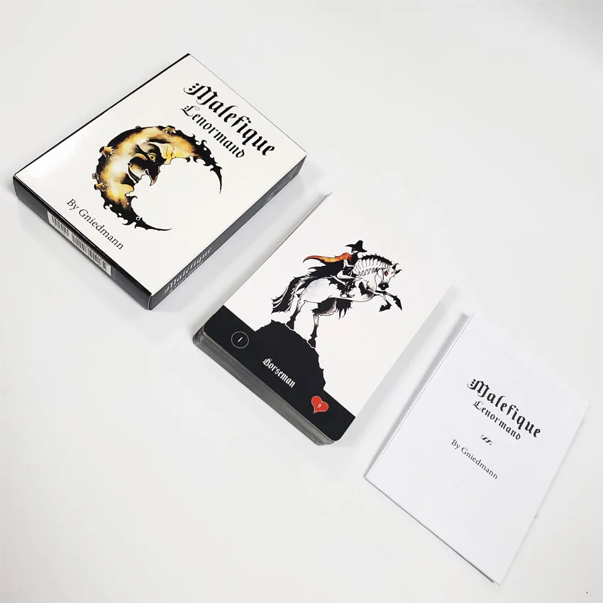 Malefique Lenormand Oracle Card Game Paper Manual 4