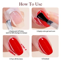 Vernis à ongles en Latex, liquide Anti-débordement, Protection des bords des ongles, soins de la peau, pour manucure, 15ML 5