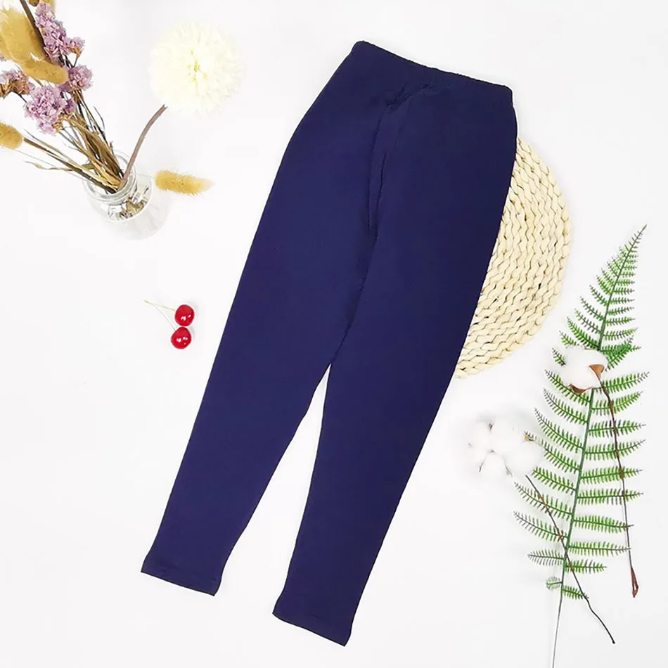 

Girls Soft Cotton Knit Leggings Solid Color Stretchy and Comfortable for Daily Wear Perfect for Spring Summer and Autumn Seasons