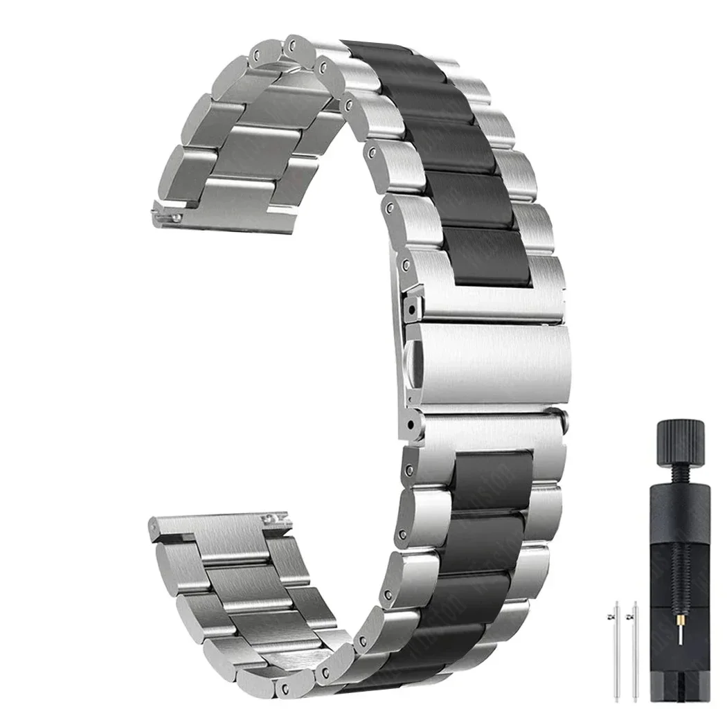 Premium Metal Strap with Protective TPU Case