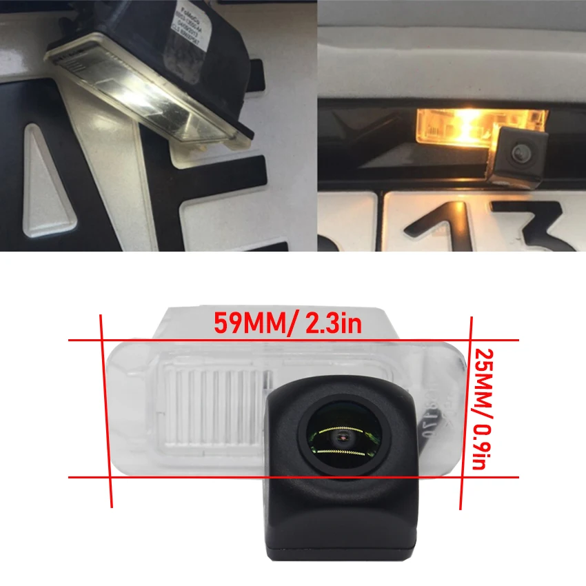 HD Telecamera Retromarcia Posteriore Visione Notturna Per Ford Focus, Fiesta, Kuga - Impermeabile E Grandangolare - 5