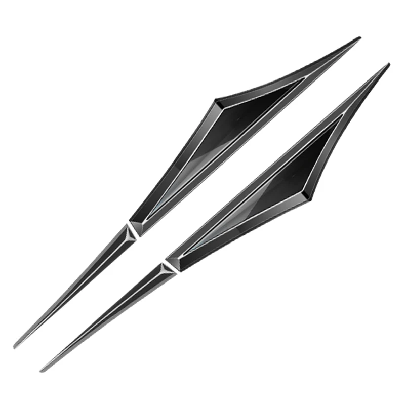 Set of 2 Premium 3D Alloy Car Stickers