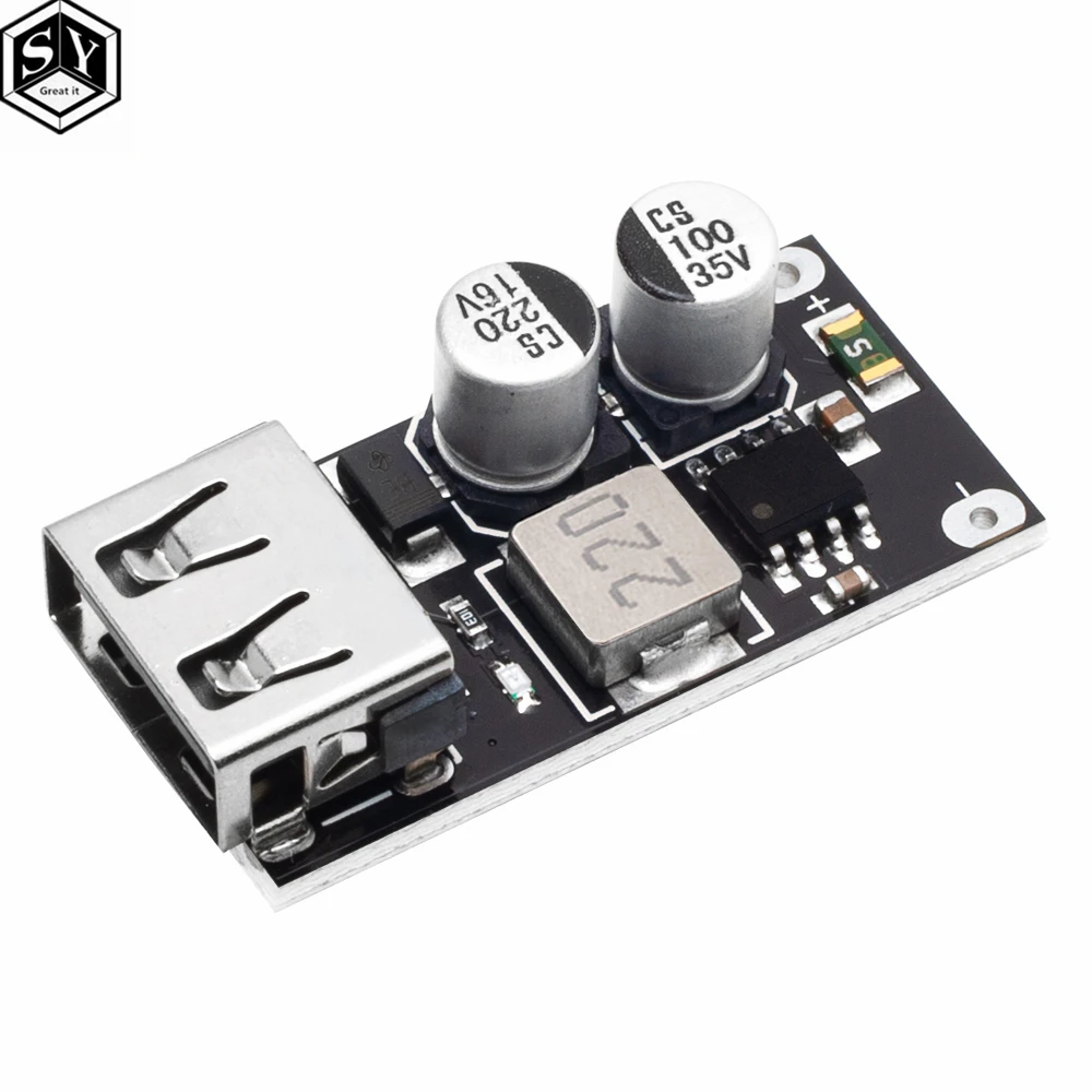 Module Abaisseur De Tension DC-DC (buck) 6-32V Vers 5V Avec Port USB QC3.0