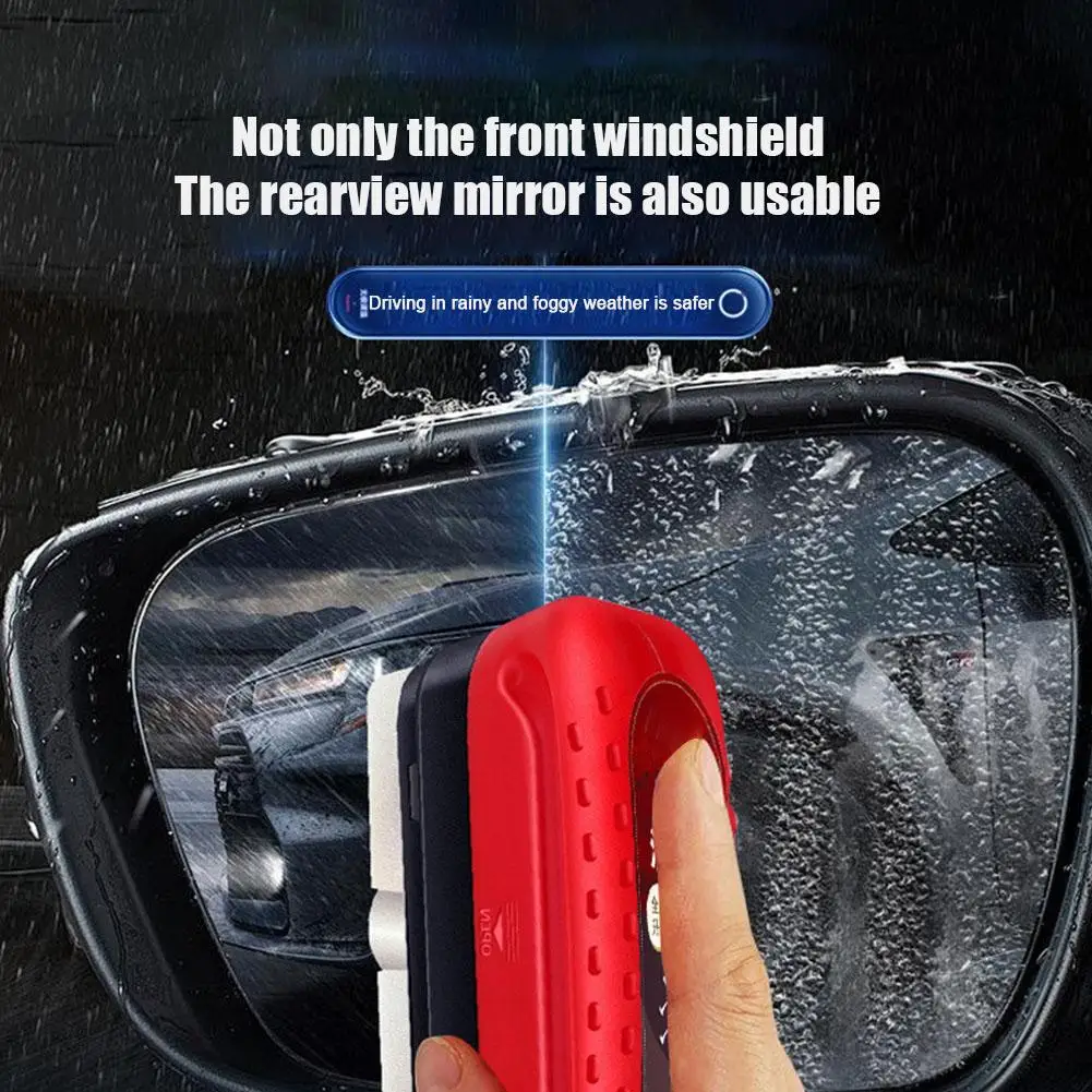 Oil Film Remover 3-Pack Automotive Es - Windshield Glass Stain Remover & Hydrophobic Coating Oil Film Cleaning Brush